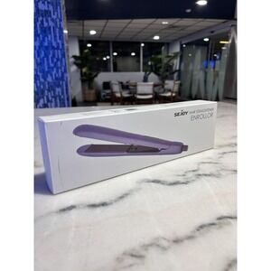 SEJOY 1" Flat Iron 2 in 1 Straightener & Curler, Ceramic Plates, Ionic, (Purple)